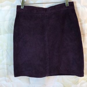 Vintage Bushwhacker Purple Suede Skirt Size 10